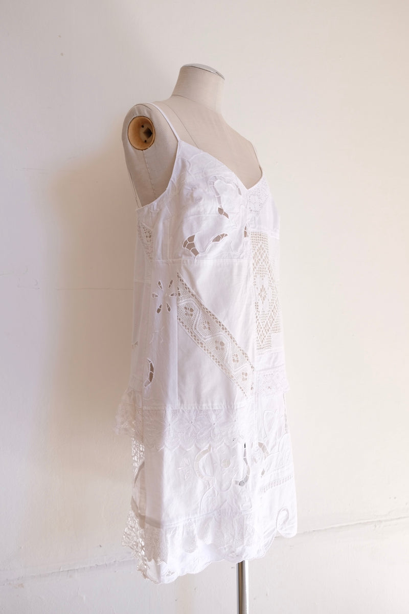 cutwork lace camisole dress