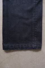 over dye black denim pants