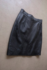 leather mini skirt