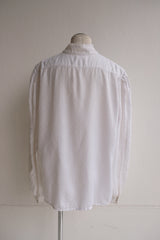 high neck frill blouse