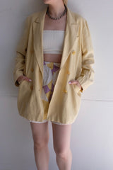 cotton linen tailored jacket