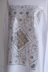 flower lace long T-shirts