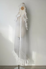 silk organdy lace dress