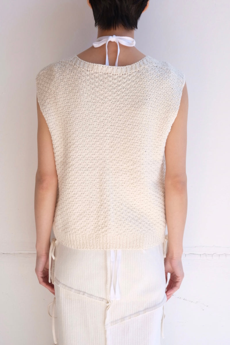 no sleeve knit vest