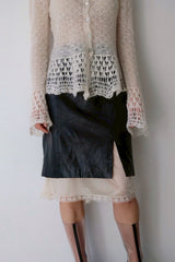 leather mini skirt