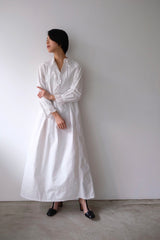 antique frill collar night long dress