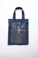 flower lace tote bag