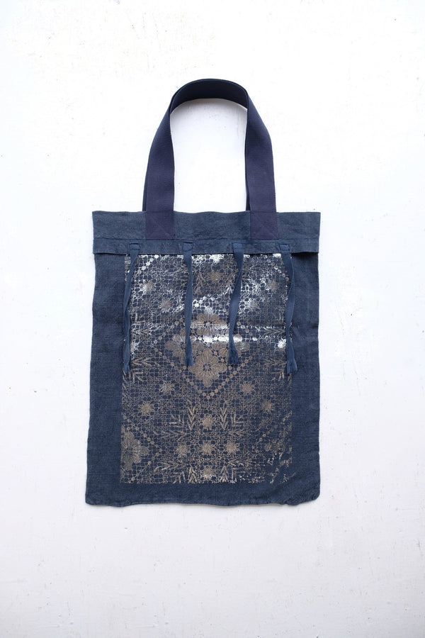 flower lace tote bag
