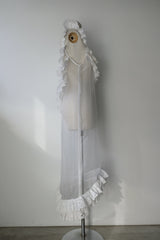 silk organdy lace dress