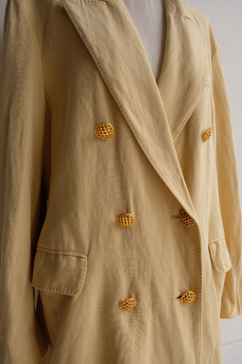 cotton linen tailored jacket