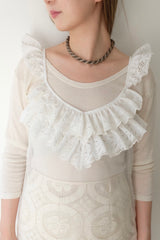 silk organdy lace dress