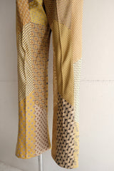 tie patchwork easy pants