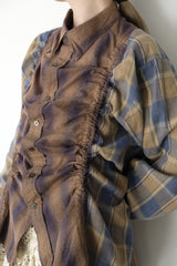 check shirring shirt