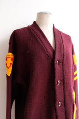 college knit cardigan