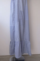 stripe frill dress