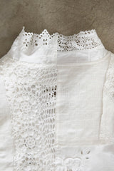 cutwork lace frill cardigan