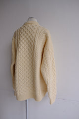 aran knit cardigan