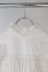 antique lace collar  night long dress