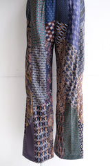 tie patchwork easy pants