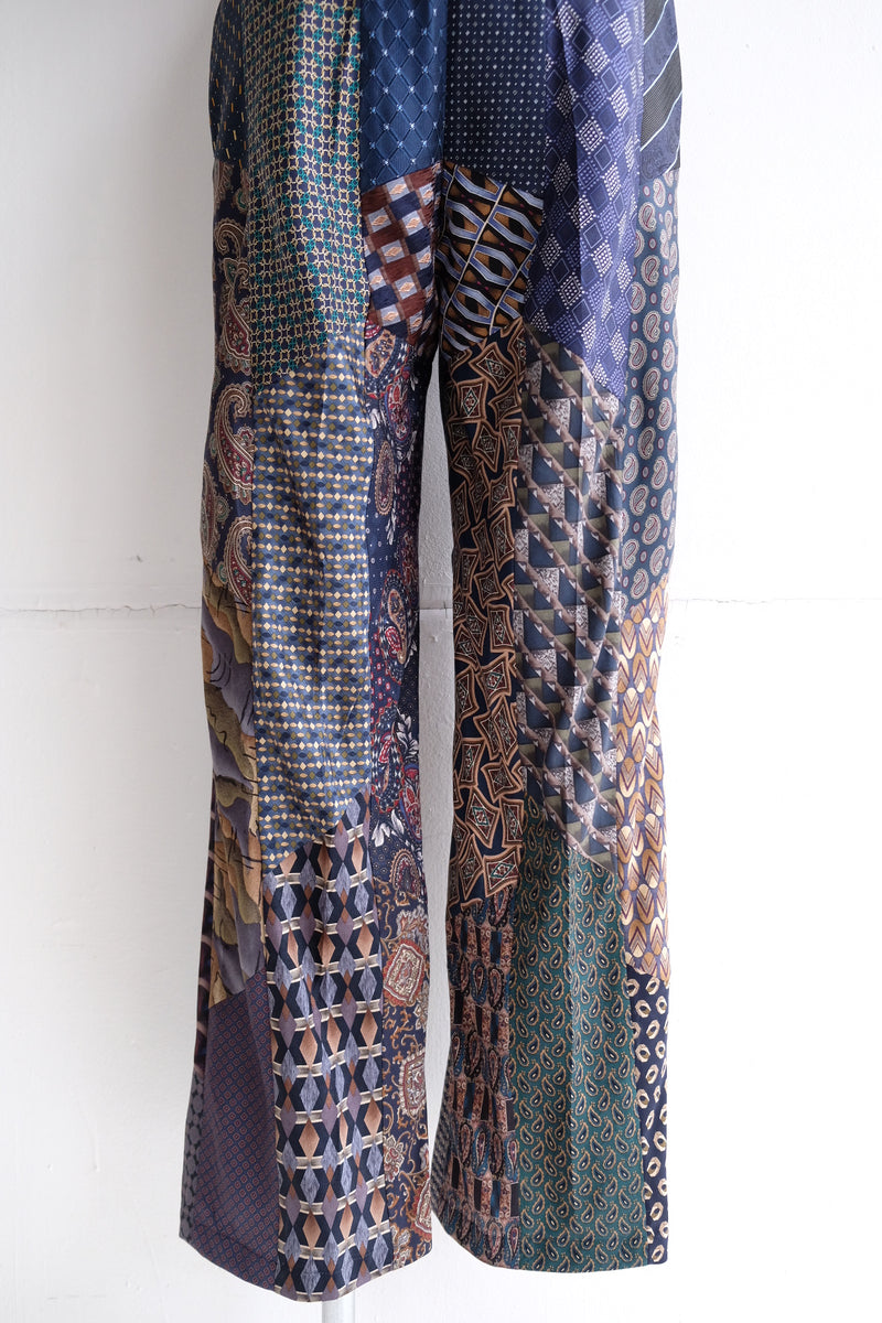tie patchwork easy pants