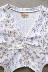 vintage floral gater cardigan