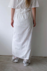 wrap long skirt