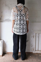 crochet lace shirt