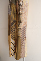 tie patchwork easy pants