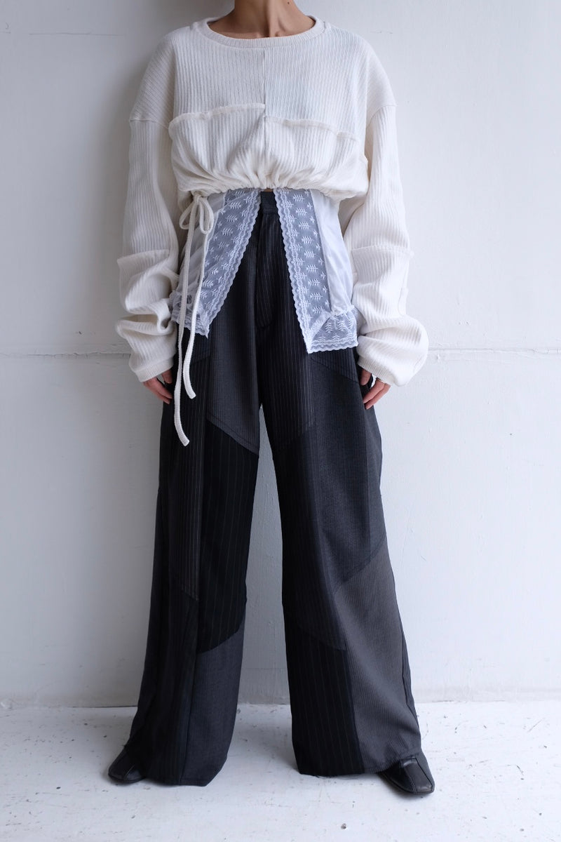 cropped jersey top