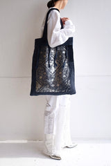 flower lace tote bag