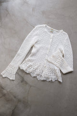 mohair knit cardigan