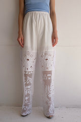 crochet lace pants
