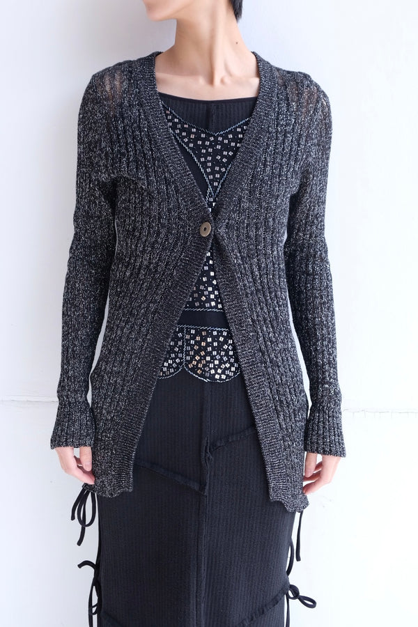 knit long sleeve cardigan