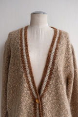 line wool cardigan