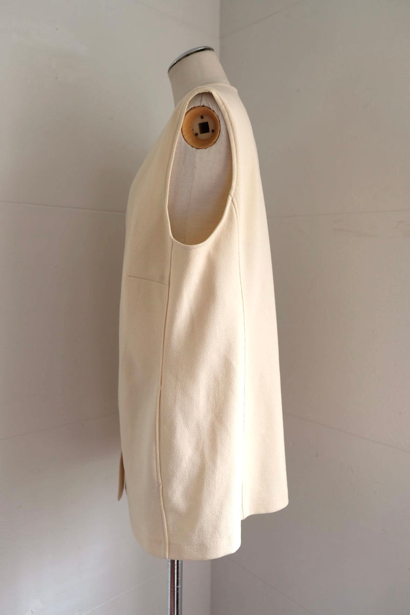 no sleeve long vest