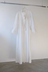 antique lace collar  night long dress