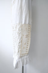 lace ballon cropped pants
