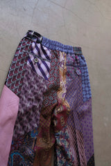 tie patchwork easy pants