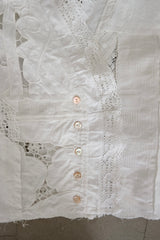 cutwork lace frill cardigan