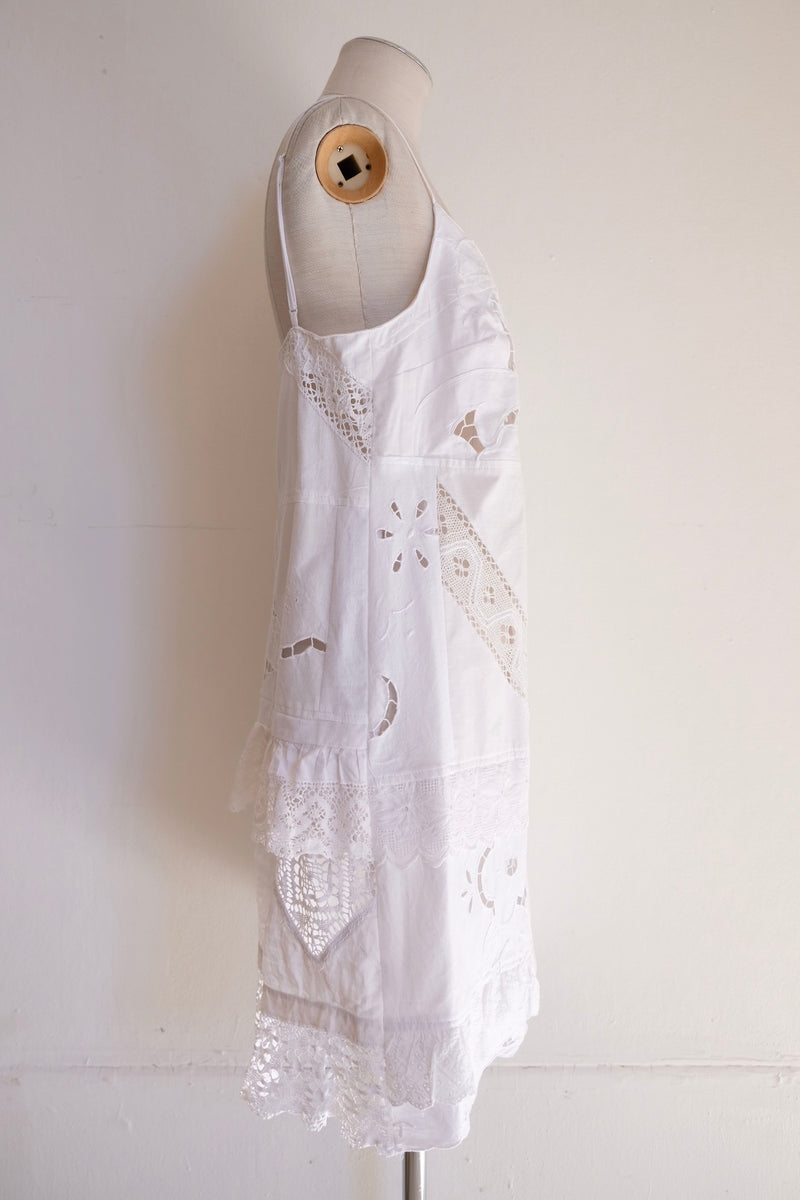 cutwork lace camisole dress
