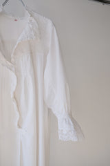 antique lace collar  night long dress