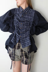check shirring shirt