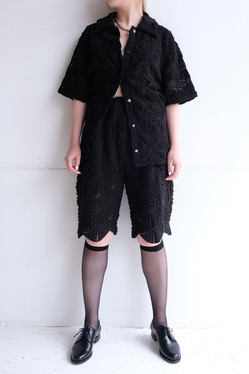 crochet lace half pants