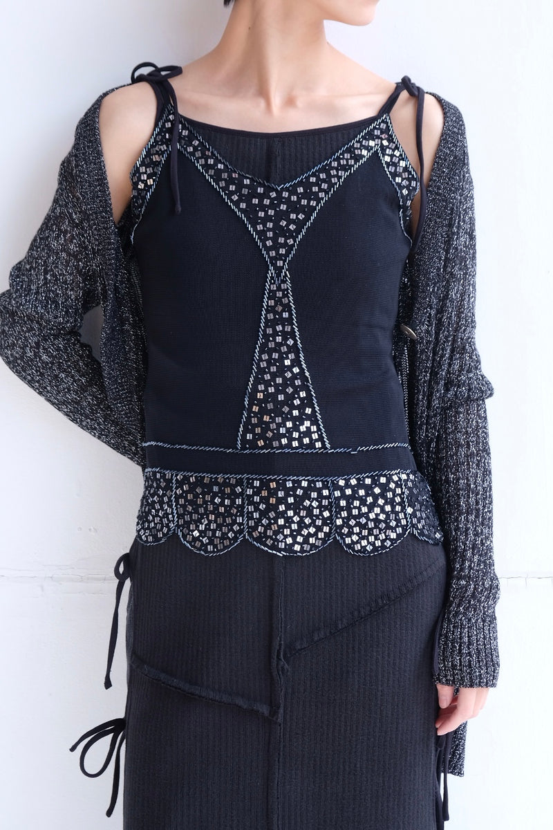 knit long sleeve cardigan