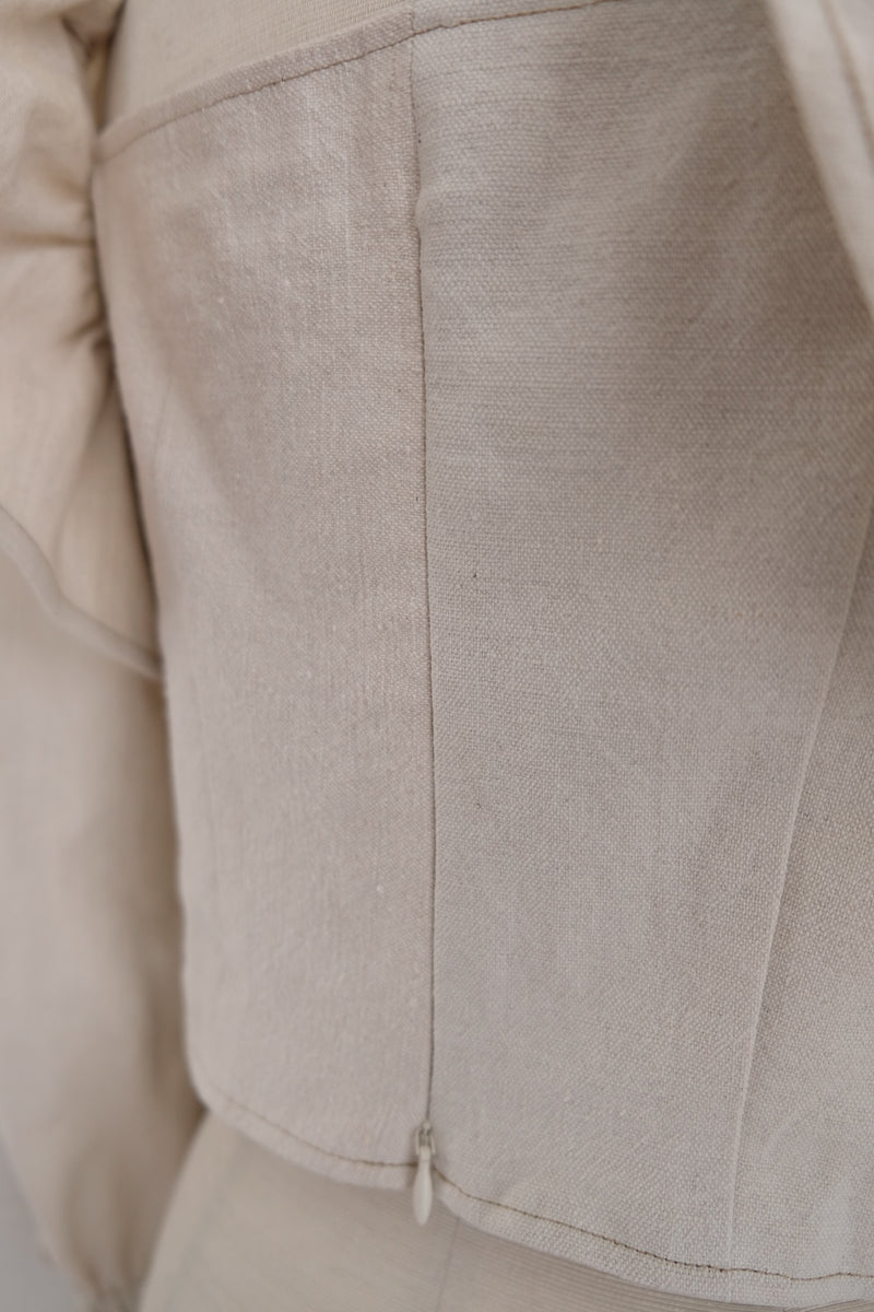 mermaid fin linen blouse