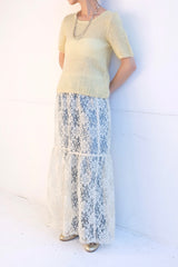 lace long skirt