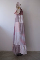 stripe frill dress