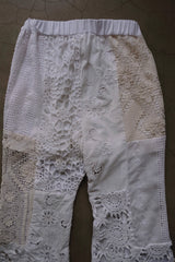 crochet lace flare pants