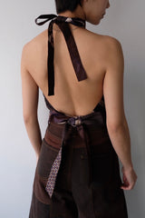 tie holder neck top
