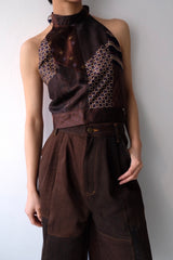 tie holder neck top